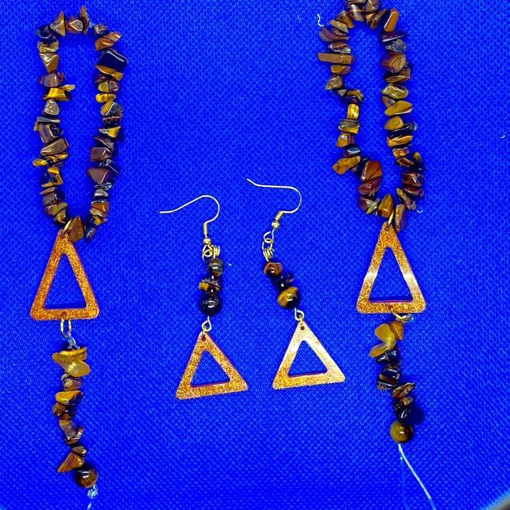 Gloves (aka slave bracelet) with matching earring
